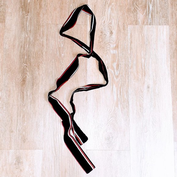 Navy blue, white and red stripped palazzo pant - Picture 2 of 5